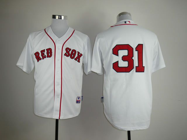 Men Boston Red Sox #31 Lester White MLB Jerseys